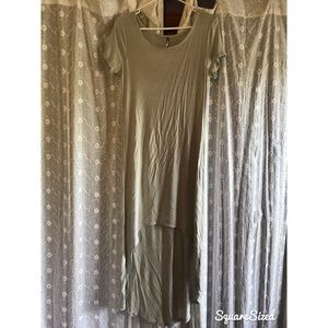 Grey high low dress